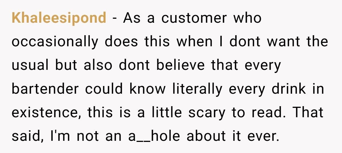 Bartender Serves Water To “Surprise Me” Customers, Nobody Saw That Coming