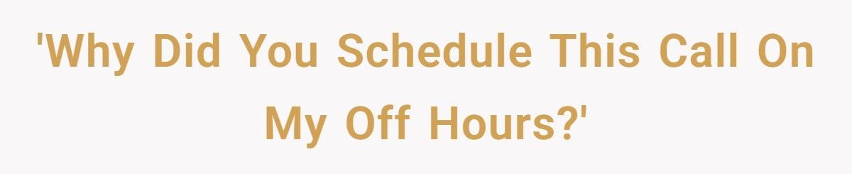 He Warned It Was His Day Off, Boss Forced Him Into A Meeting, Then Regretted It