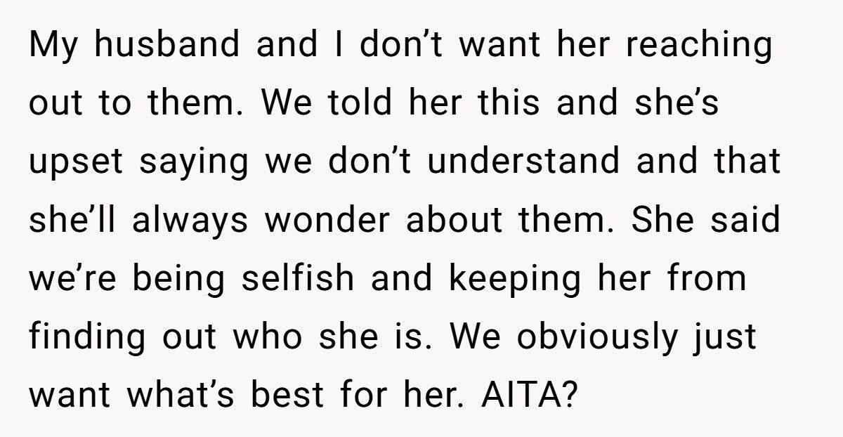 Adoptive Mom Refuses Daughter Contact With Bio Parents, Now The 9-Year-Old Calls Her Selfish Adoptive Mom Refuses Daughter Contact With Bio Parents, Now The 9-Year-Old Calls Her Selfish
