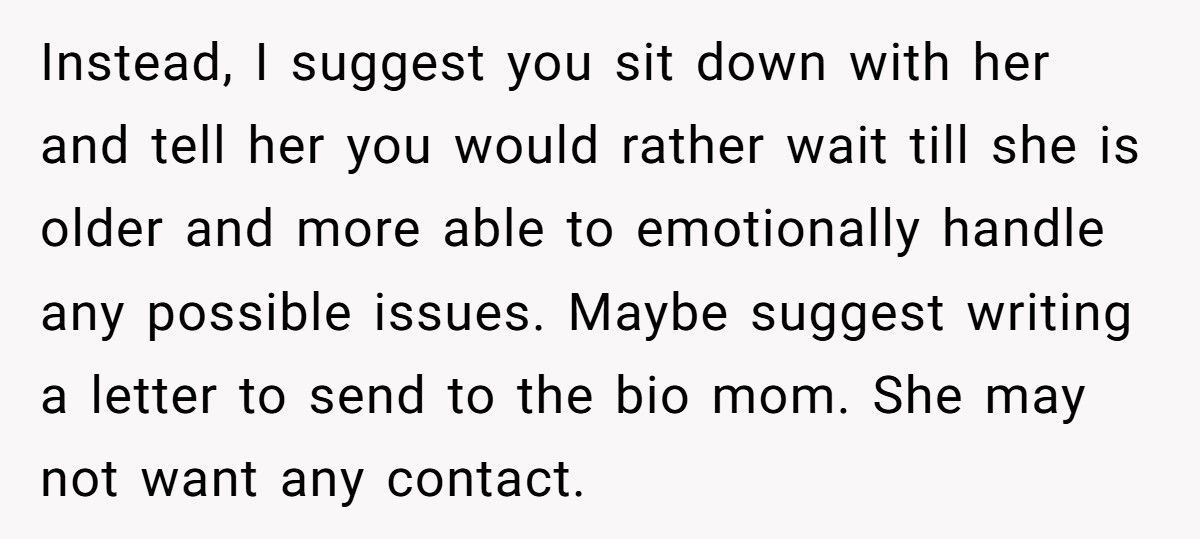 Adoptive Mom Refuses Daughter Contact With Bio Parents, Now The 9-Year-Old Calls Her Selfish Adoptive Mom Refuses Daughter Contact With Bio Parents, Now The 9-Year-Old Calls Her Selfish
