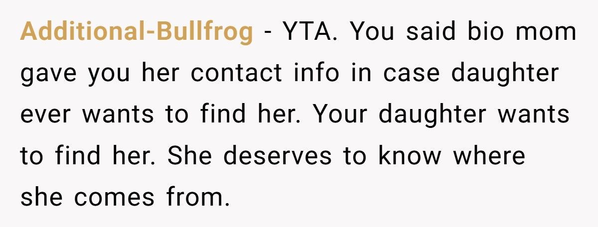 Adoptive Mom Refuses Daughter Contact With Bio Parents, Now The 9-Year-Old Calls Her Selfish Adoptive Mom Refuses Daughter Contact With Bio Parents, Now The 9-Year-Old Calls Her Selfish