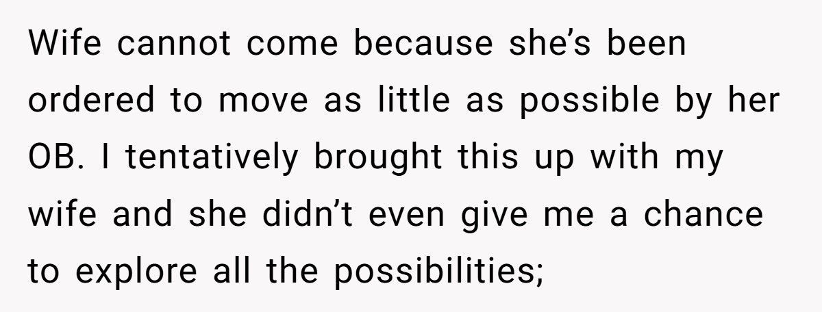 Man Tells Pregnant Wife He Won’t Skip His Twin’s Funeral Even If She Goes Into Labor