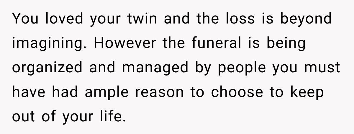 Man Tells Pregnant Wife He Won’t Skip His Twin’s Funeral Even If She Goes Into Labor