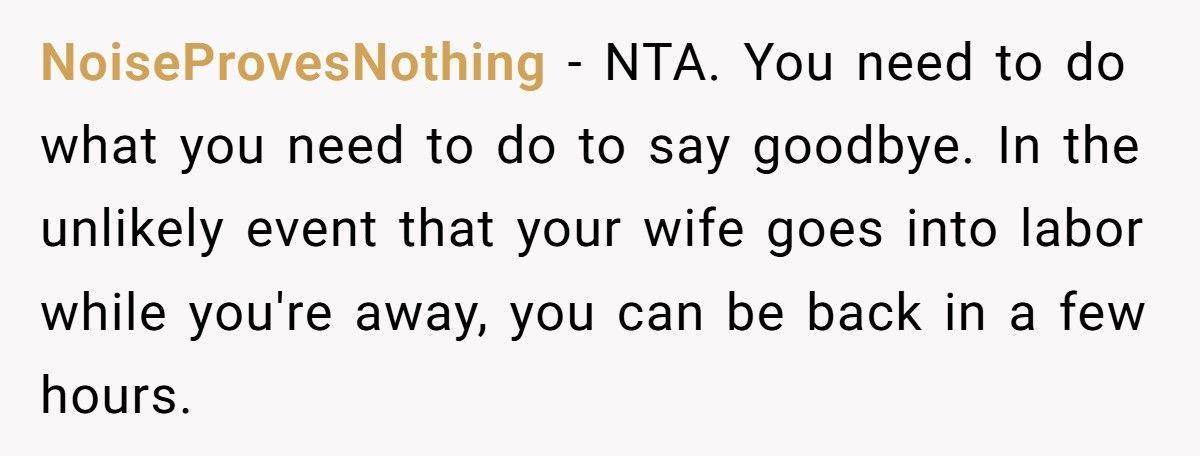 Man Tells Pregnant Wife He Won’t Skip His Twin’s Funeral Even If She Goes Into Labor