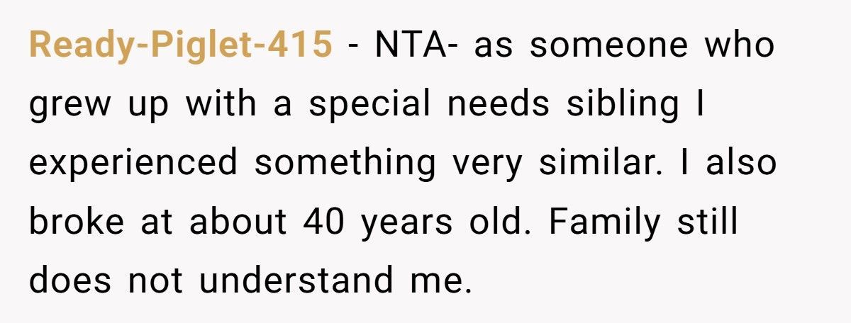 Woman Snaps After Parents Dump Autistic Brother On Her Doorstep For A Month