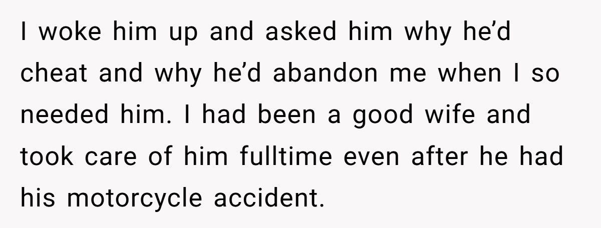 Husband Cheats While Wife Battles Cancer, Then Claims Caring For Her Was Never His Job