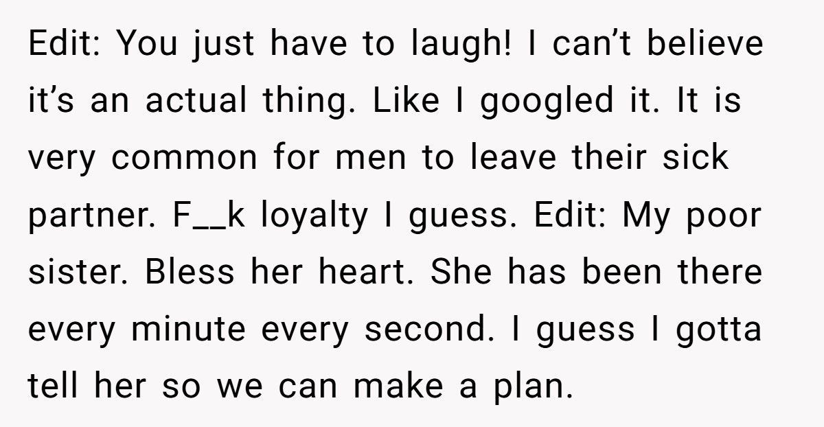 Husband Cheats While Wife Battles Cancer, Then Claims Caring For Her Was Never His Job