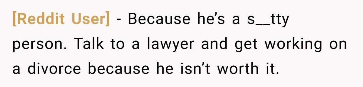Husband Cheats While Wife Battles Cancer, Then Claims Caring For Her Was Never His Job