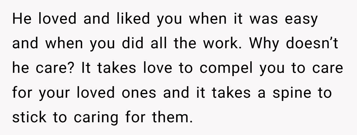 Husband Cheats While Wife Battles Cancer, Then Claims Caring For Her Was Never His Job