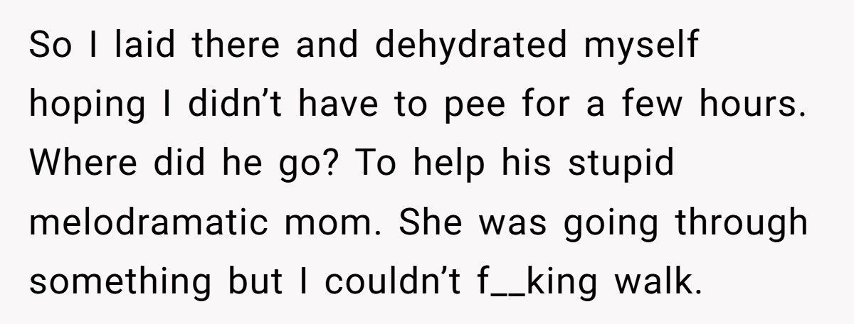 Husband Cheats While Wife Battles Cancer, Then Claims Caring For Her Was Never His Job