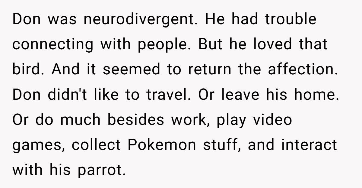 Brother Leaves Sister A Parrot In His Will, She Refuses To Keep It Brother Leaves Sister A Parrot In His Will, She Refuses To Keep It