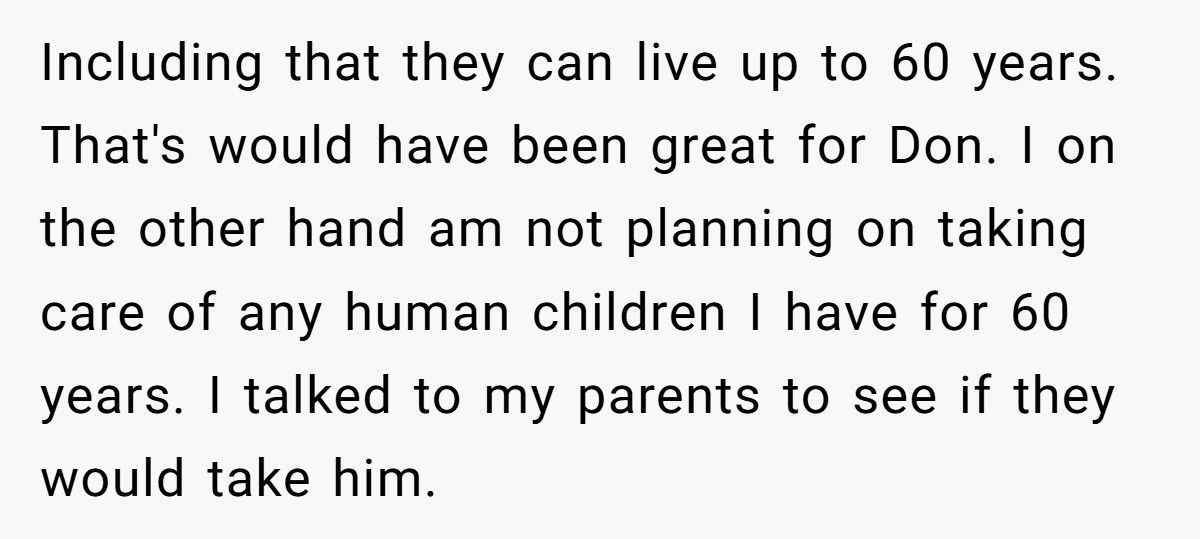 Brother Leaves Sister A Parrot In His Will, She Refuses To Keep It Brother Leaves Sister A Parrot In His Will, She Refuses To Keep It