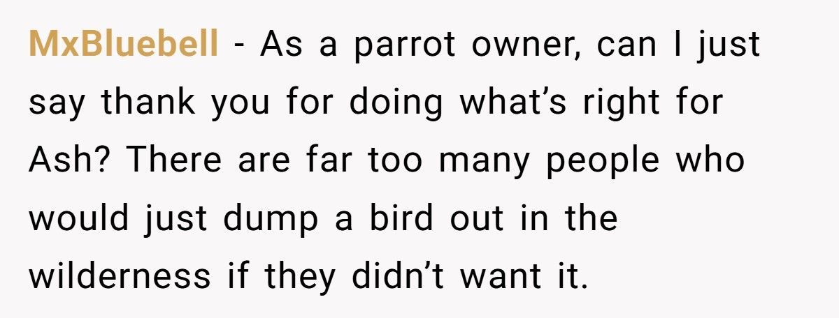 Brother Leaves Sister A Parrot In His Will, She Refuses To Keep It Brother Leaves Sister A Parrot In His Will, She Refuses To Keep It