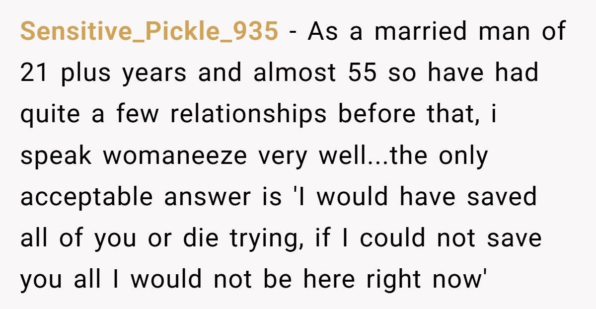 She Asked Who He’d Save, Kids Or Wife—He Picked Wrong And Regrets Everything