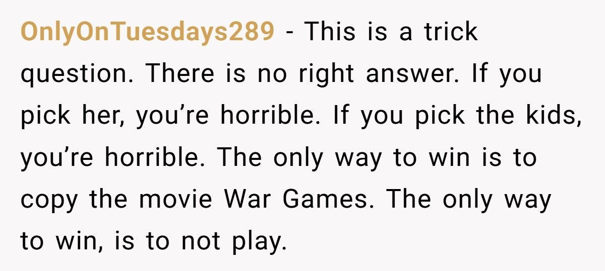 She Asked Who He’d Save, Kids Or Wife—He Picked Wrong And Regrets Everything