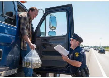 Cop Questions Log Book, Truck Driver Responds With Disgusting Proof