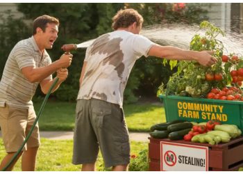 Homeowner Asks Neighbor to Move “Community Farm Stand” After Thieves Raid Their Garden Homeowner Asks Neighbor to Move “Community Farm Stand” After Thieves Raid Their Garden