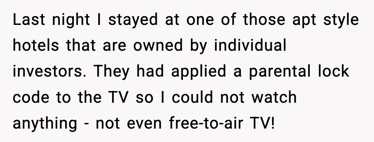 Guest Outsmarts Hotel’s TV Parental Lock, Leaves A Savage Message On The Screen Guest Outsmarts Hotel’s TV Parental Lock, Leaves A Savage Message On The Screen