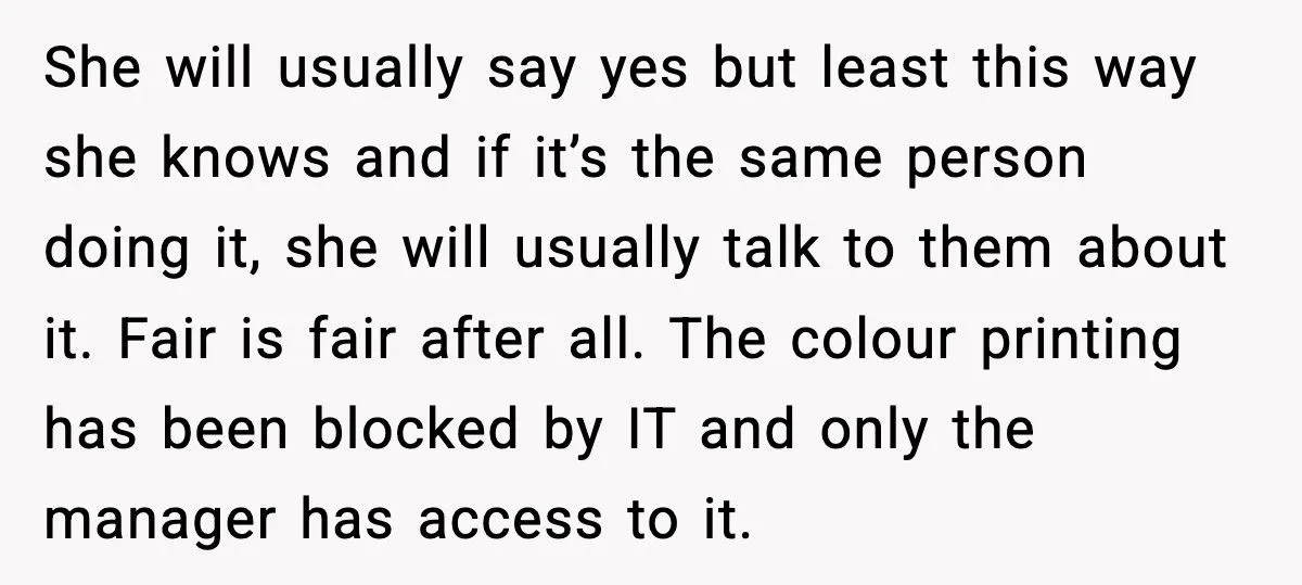 Employee Outsmarts Boss Who Charged Staff For Printing While Secretly Running Off 100-Page Party Invites Employee Outsmarts Boss Who Charged Staff For Printing While Secretly Running Off 100-Page Party Invites
