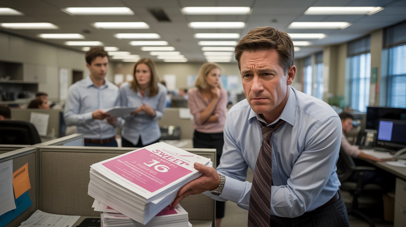 Employee Outsmarts Boss Who Charged Staff For Printing While Secretly Running Off 100-Page Party Invites Employee Outsmarts Boss Who Charged Staff For Printing While Secretly Running Off 100-Page Party Invites