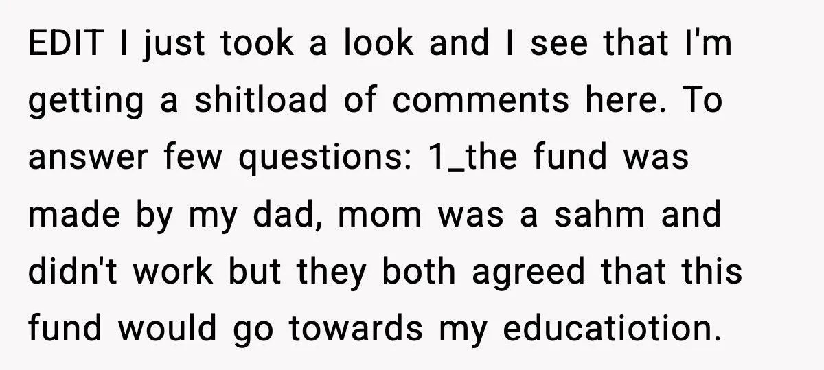 Son Tells Dad He’ll Spend Christmas With Him, But Only If His College Fund Is Returned