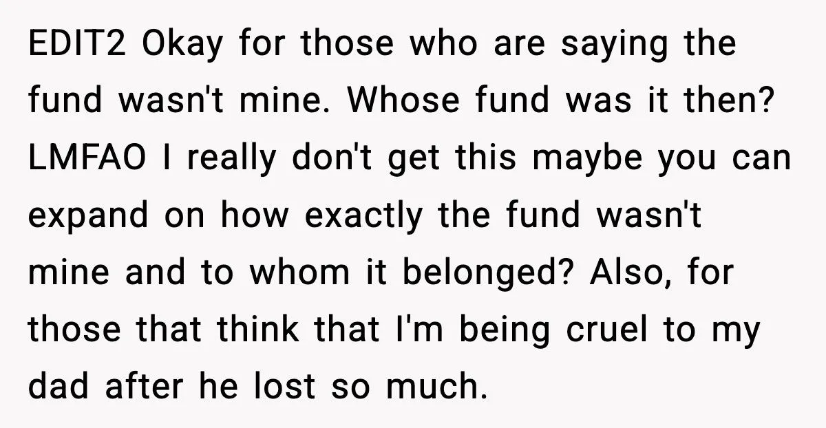 Son Tells Dad He’ll Spend Christmas With Him, But Only If His College Fund Is Returned