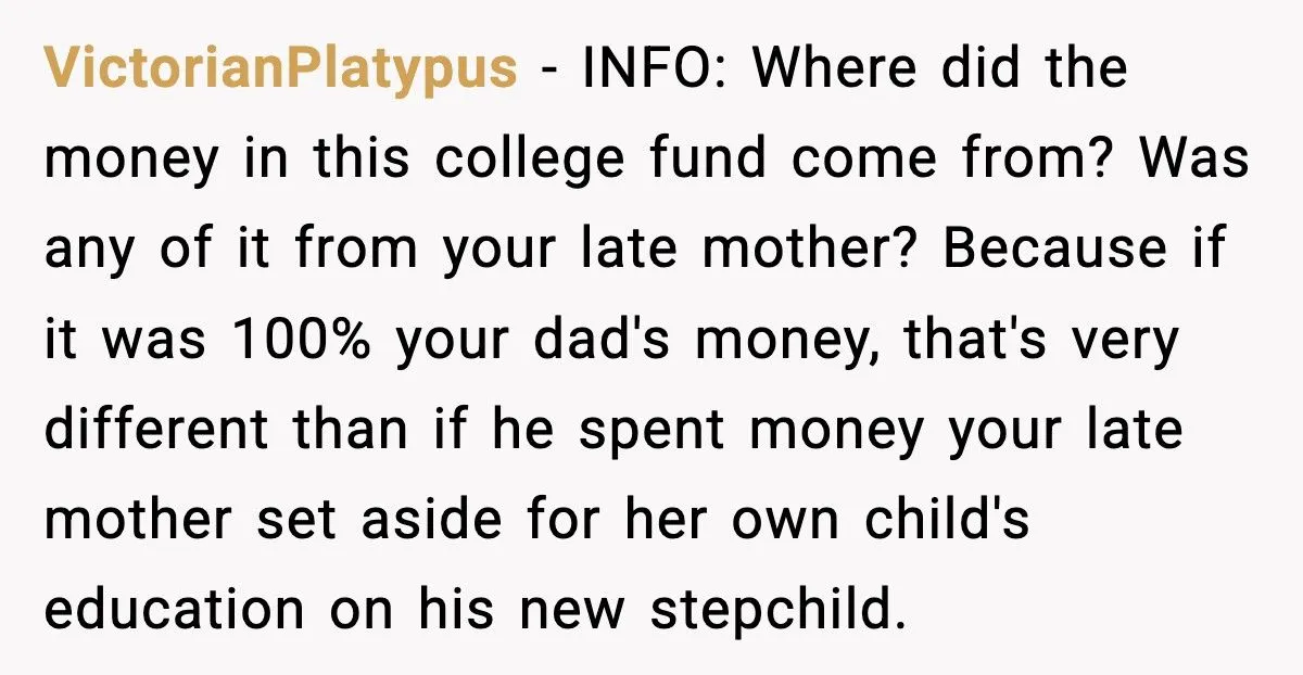 Son Tells Dad He’ll Spend Christmas With Him, But Only If His College Fund Is Returned