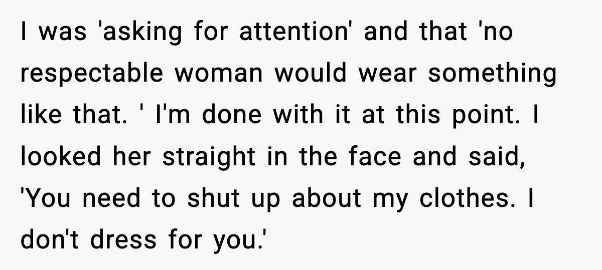 Nosy Neighbor Can’t Stop Commenting On Her Clothes, So She Finally Snapped