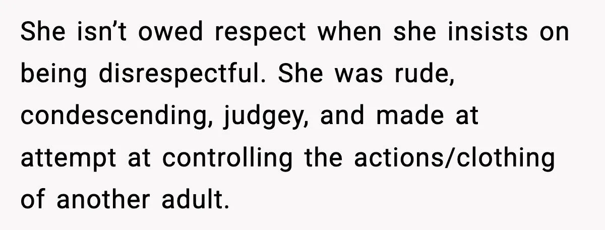 Nosy Neighbor Can’t Stop Commenting On Her Clothes, So She Finally Snapped