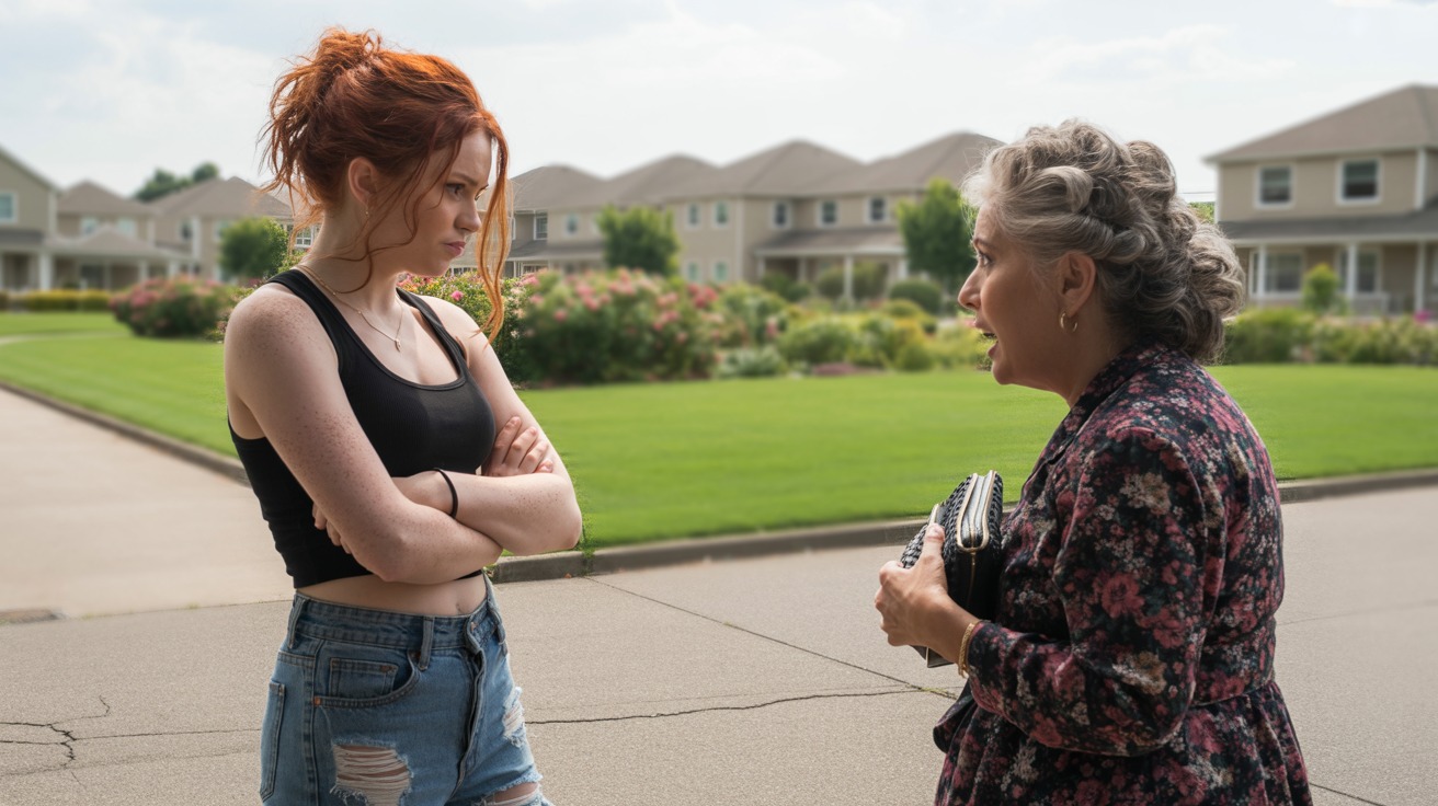 Nosy Neighbor Can’t Stop Commenting On Her Clothes, So She Finally Snapped