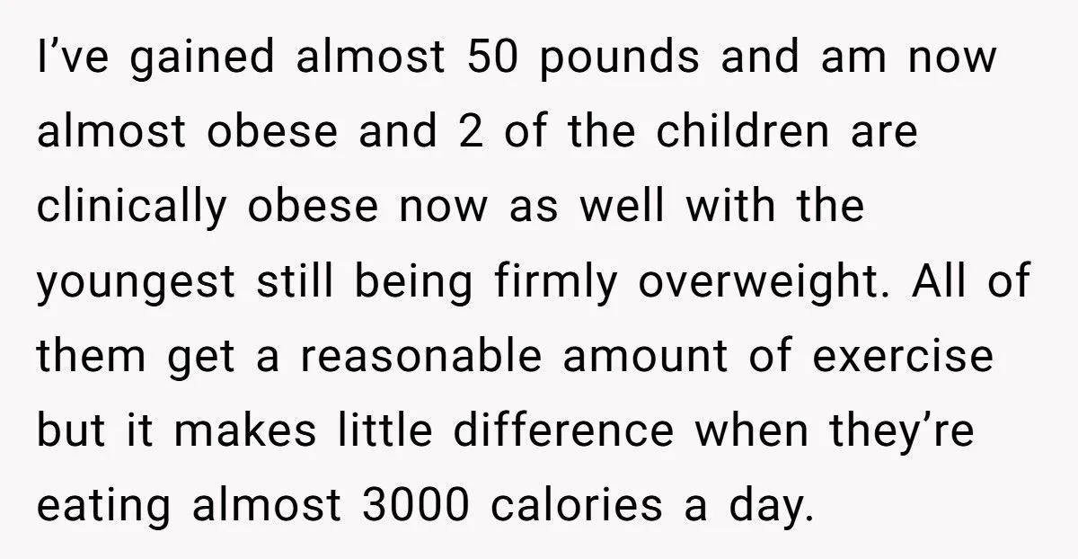 Mom Cooks Huge Meals Daily, Daughter Says It’s Making Her And Her Kids Obese