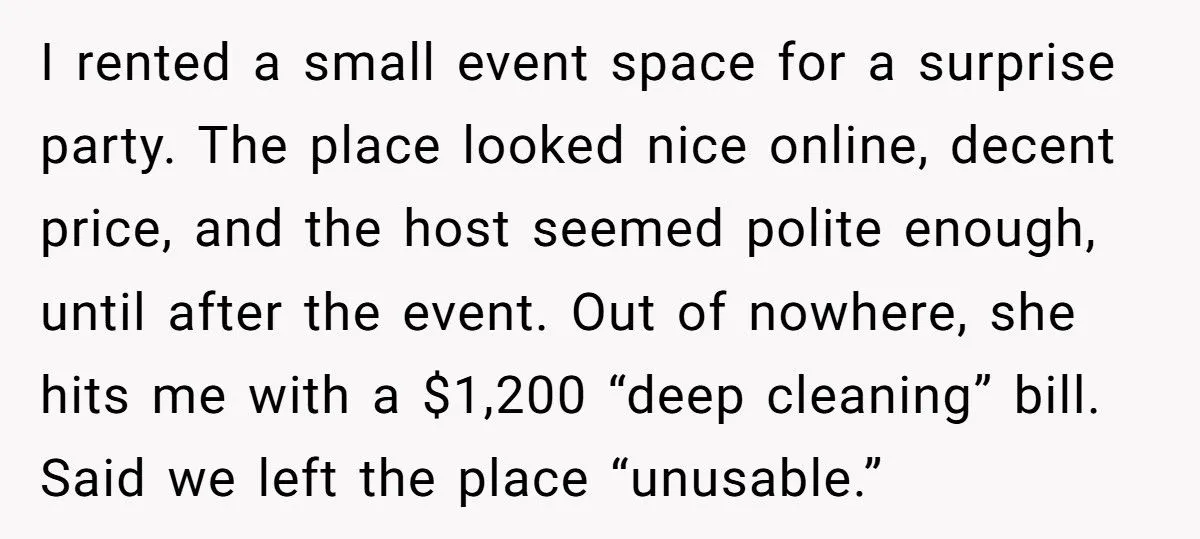 Host Demanded $1,200 For Fake “Cleaning”, So Guest Cleaned Her Reviews Host Demanded $1,200 For Fake “Cleaning”, So Guest Cleaned Her Reviews