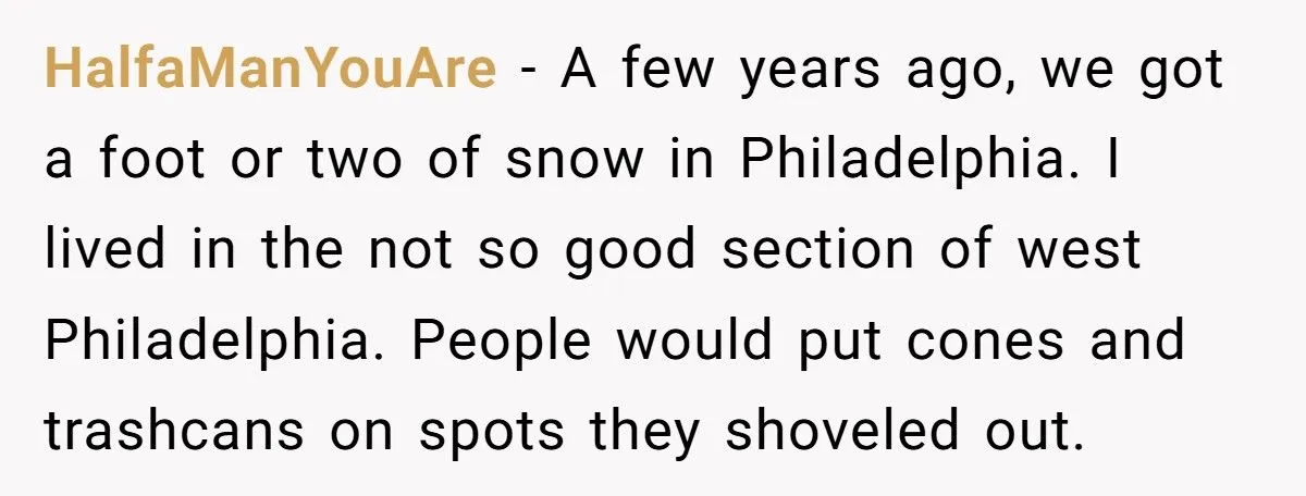 Neighbor Took His Parking Spot After He Shoveled For 45 minutes, So He Poured Water In Neighbor's Windshield