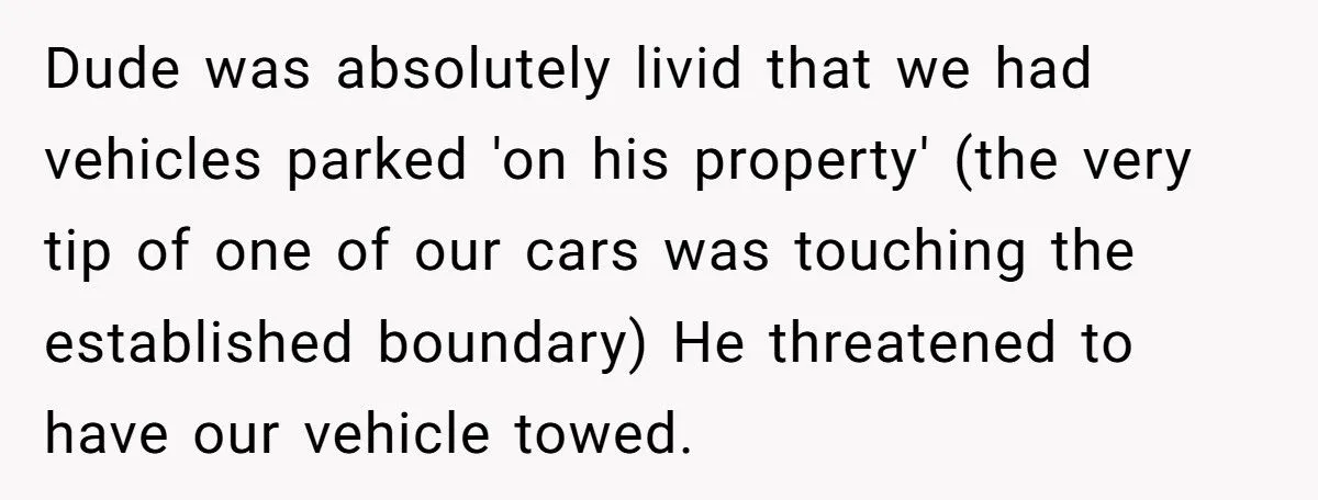 Man Threatened To Tow His Neighbor’s Car For Crossing The Property Line, So They Ordered A Survey And Took Back 20 Feet Of His Land