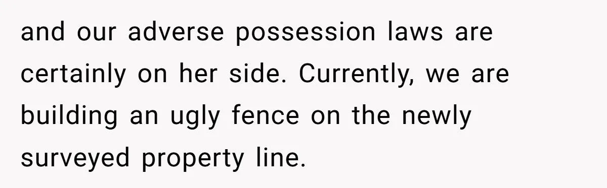 Man Threatened To Tow His Neighbor’s Car For Crossing The Property Line, So They Ordered A Survey And Took Back 20 Feet Of His Land