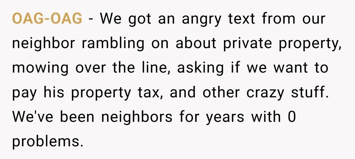 Man Threatened To Tow His Neighbor’s Car For Crossing The Property Line, So They Ordered A Survey And Took Back 20 Feet Of His Land