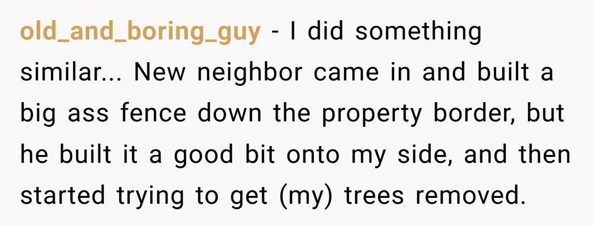 Man Threatened To Tow His Neighbor’s Car For Crossing The Property Line, So They Ordered A Survey And Took Back 20 Feet Of His Land