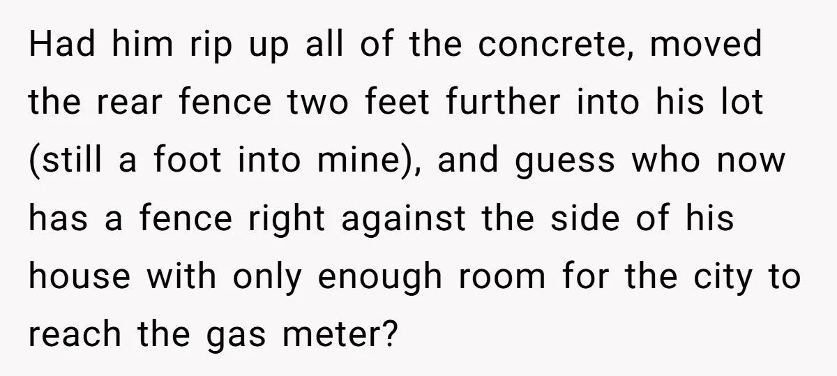 Man Threatened To Tow His Neighbor’s Car For Crossing The Property Line, So They Ordered A Survey And Took Back 20 Feet Of His Land