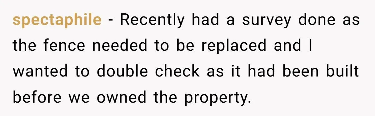 Man Threatened To Tow His Neighbor’s Car For Crossing The Property Line, So They Ordered A Survey And Took Back 20 Feet Of His Land