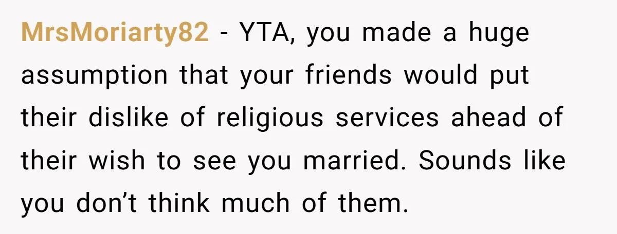 Bride And Groom Excluded Their Atheist Friends From Ceremony, Regret It Instantly Generated by Aubtu.biz