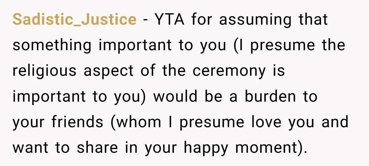 Bride And Groom Excluded Their Atheist Friends From Ceremony, Regret It Instantly Generated by Aubtu.biz