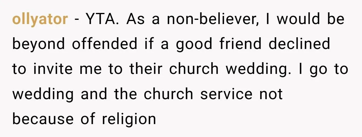 Bride And Groom Excluded Their Atheist Friends From Ceremony, Regret It Instantly Generated by Aubtu.biz