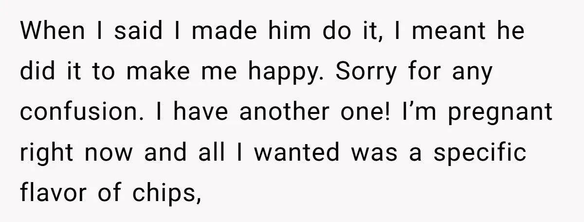 Pregnant Wife Yells At Husband When He Eats Her Chocolate, So She Makes Him Drive Across The City To Replace Them Generated by Aubtu.biz