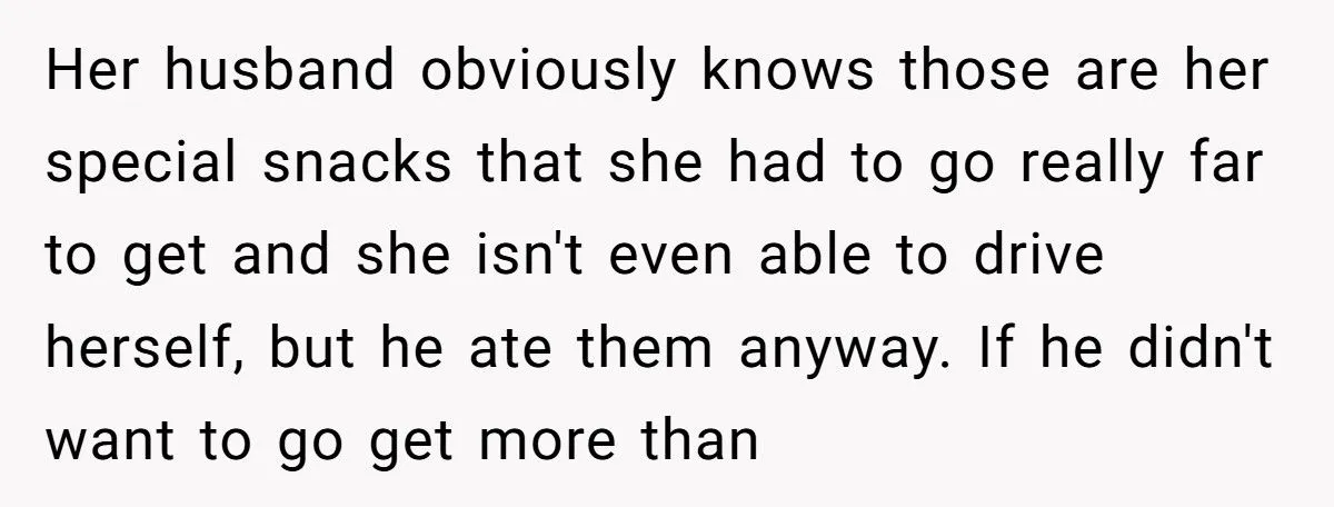 Pregnant Wife Yells At Husband When He Eats Her Chocolate, So She Makes Him Drive Across The City To Replace Them Generated by Aubtu.biz