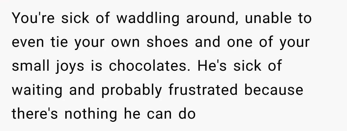Pregnant Wife Yells At Husband When He Eats Her Chocolate, So She Makes Him Drive Across The City To Replace Them Generated by Aubtu.biz