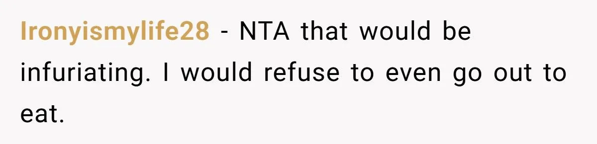 Husband Refuses To Share His Dinner After Wife Claims She’ll “Just Eat Off His Plate” Generated by Aubtu.biz