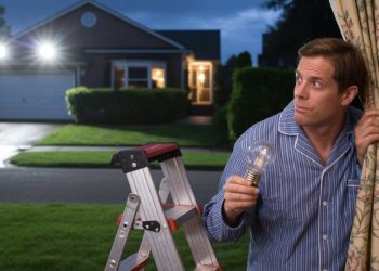 Neighbors Refuse To Turn Off Blinding Floodlights, Months Later, He Outsmarts Them With One Simple Trick