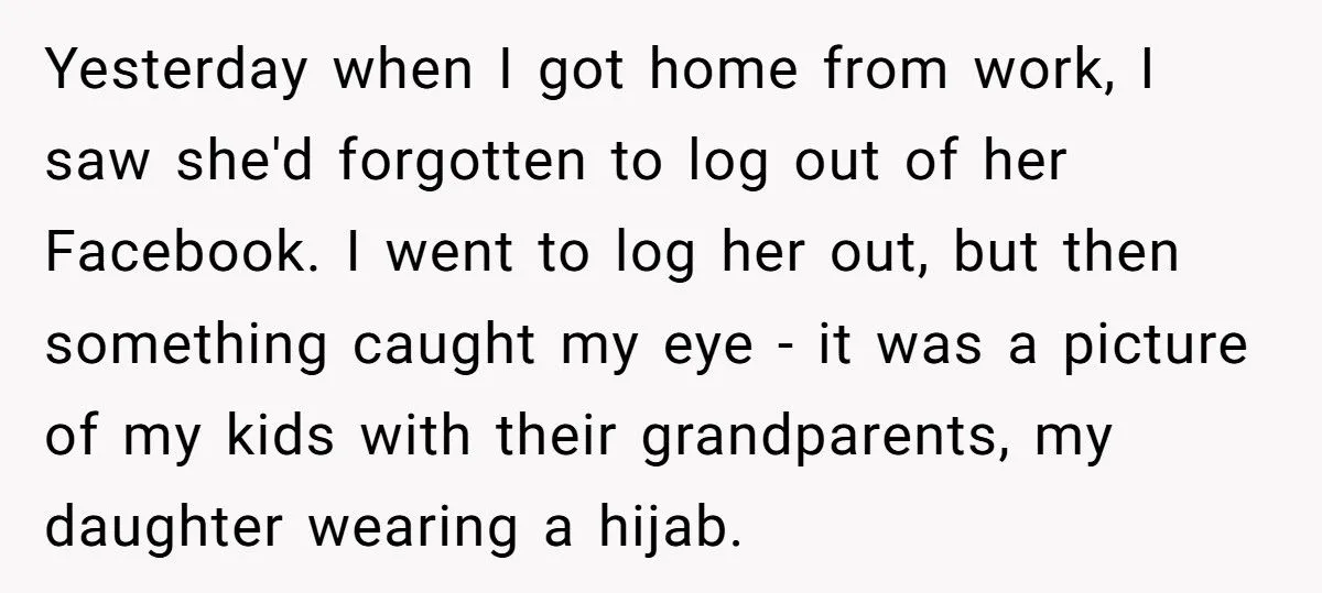 Ex-Muslim Mom Bans Kids From In-Laws’ House After Seeing Photos Of Her Daughter In A Hijab Generated by Aubtu.biz