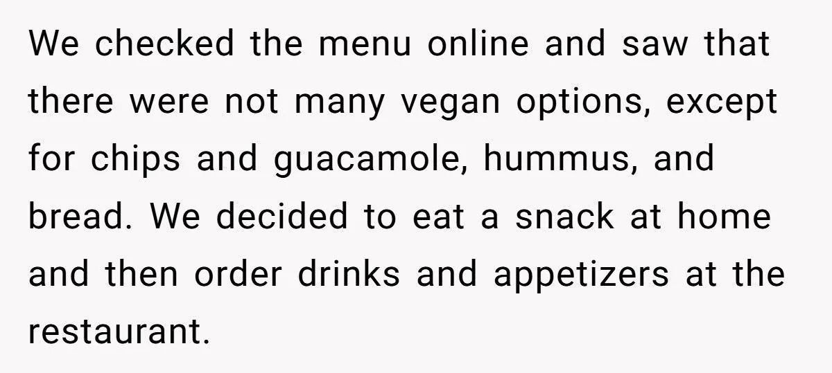 Vegan Couple Refuses To Pay $120 For “Family Style” Dinner After Only Eating Bread Generated by Aubtu.biz