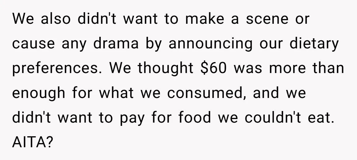 Vegan Couple Refuses To Pay $120 For “Family Style” Dinner After Only Eating Bread Generated by Aubtu.biz